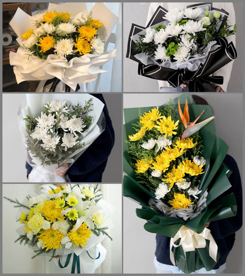贵州毕节市金沙县城关镇桃园村白事花束代送